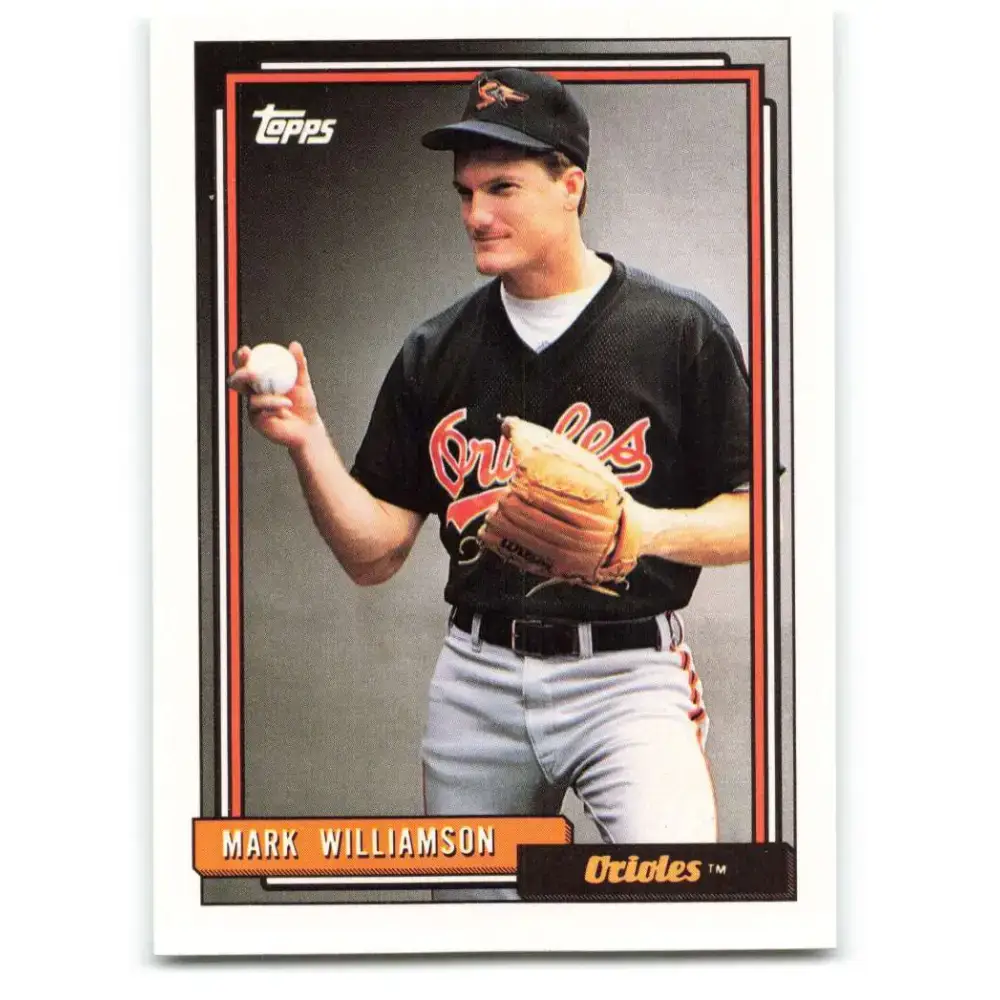 1992 Topps #628 Mark Williamson NM-MT Baltimore Orioles Baseball Card - Baseball Card Single