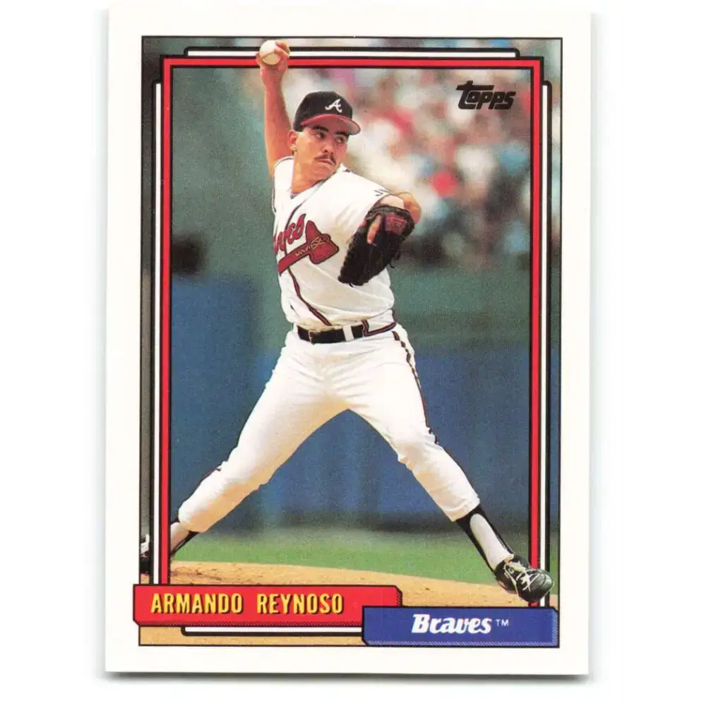 1992 Topps #631 Armando Reynoso NM-MT RC Rookie Atlanta Braves Baseball Card - Baseball Card Single