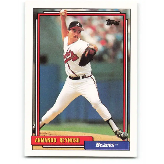 1992 Topps #631 Armando Reynoso NM-MT RC Rookie Atlanta Braves Baseball Card