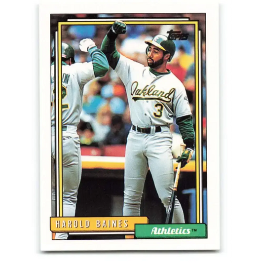 1992 Topps #635 Harold Baines NM-MT Oakland Athletics Baseball Card