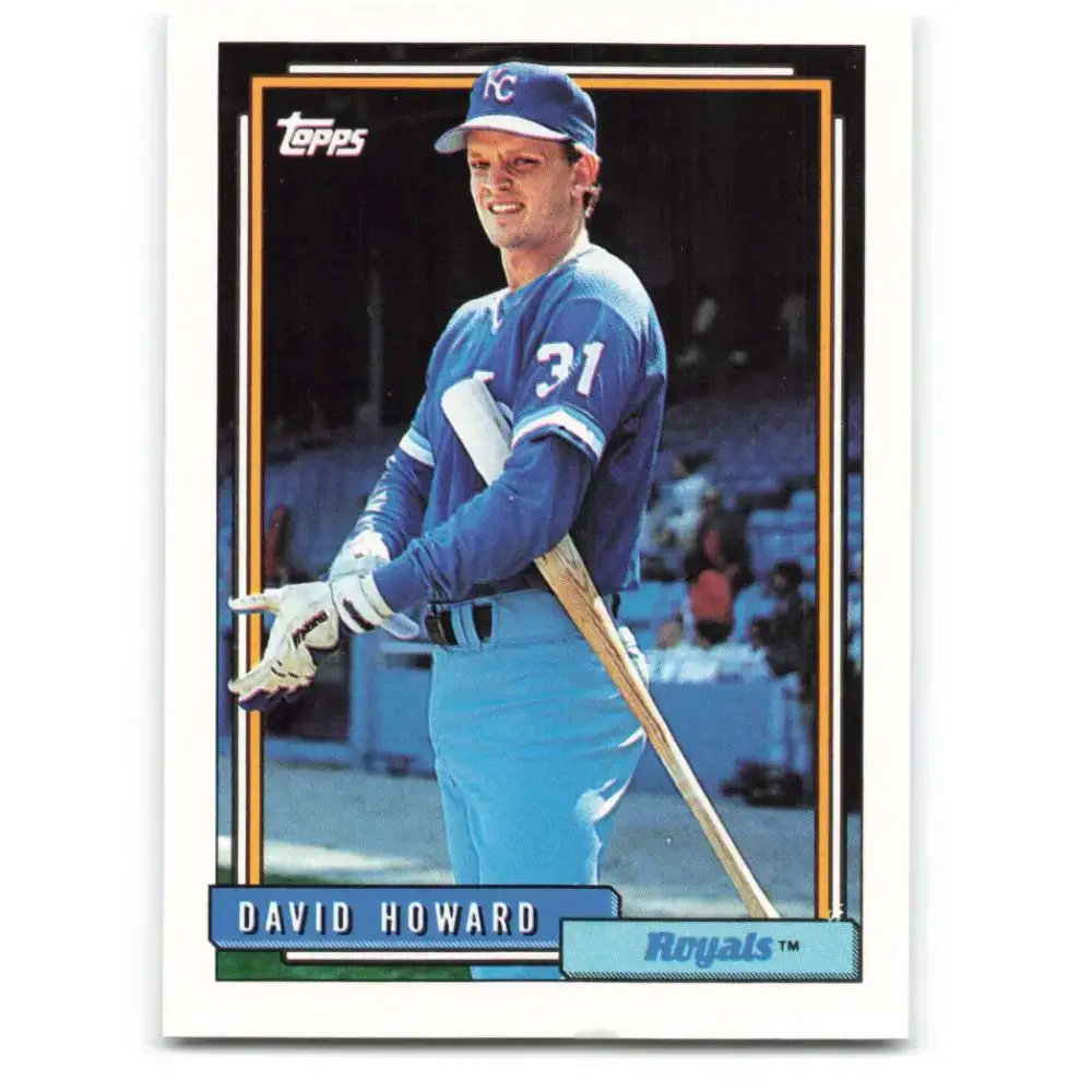 1992 Topps #641 David Howard NM-MT Kansas City Royals Baseball Card - Baseball Card Single