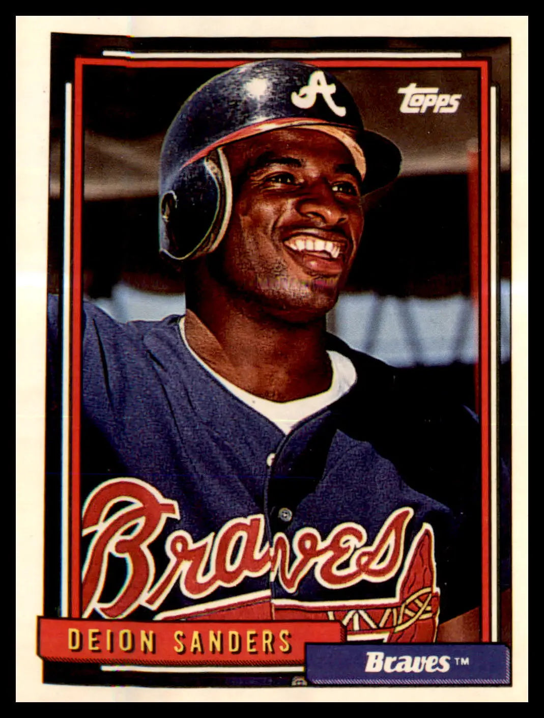 1992 Topps #645 Deion Sanders - Baseball Card Single