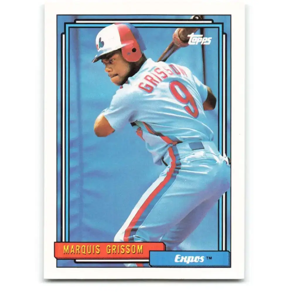 1992 Topps #647 Marquis Grissom NM-MT Montreal Expos Baseball Card
