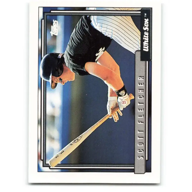 1992 Topps #648 Scott Fletcher NM-MT Chicago White Sox Baseball Card - Baseball Card Single