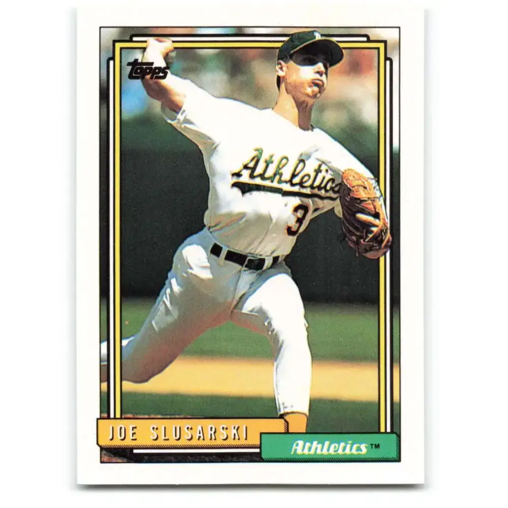 1992 Topps #651 Joe Slusarski NM-MT Oakland Athletics Baseball Card - Baseball Card Single