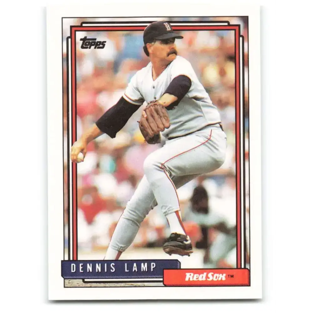 1992 Topps #653 Dennis Lamp NM-MT Boston Red Sox Baseball Card - Baseball Card Single