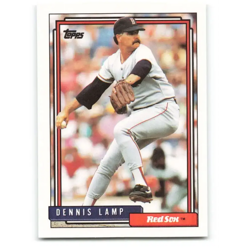1992 Topps #653 Dennis Lamp NM-MT Boston Red Sox Baseball Card - Baseball Card Single