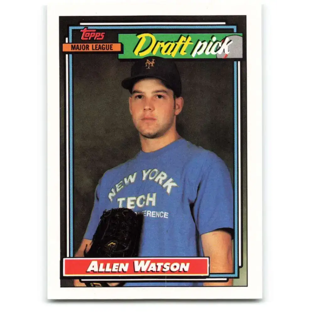 1992 Topps #654 Allen Watson NM-MT RC Rookie St. Louis Cardinals Baseball Card - Baseball Card Single