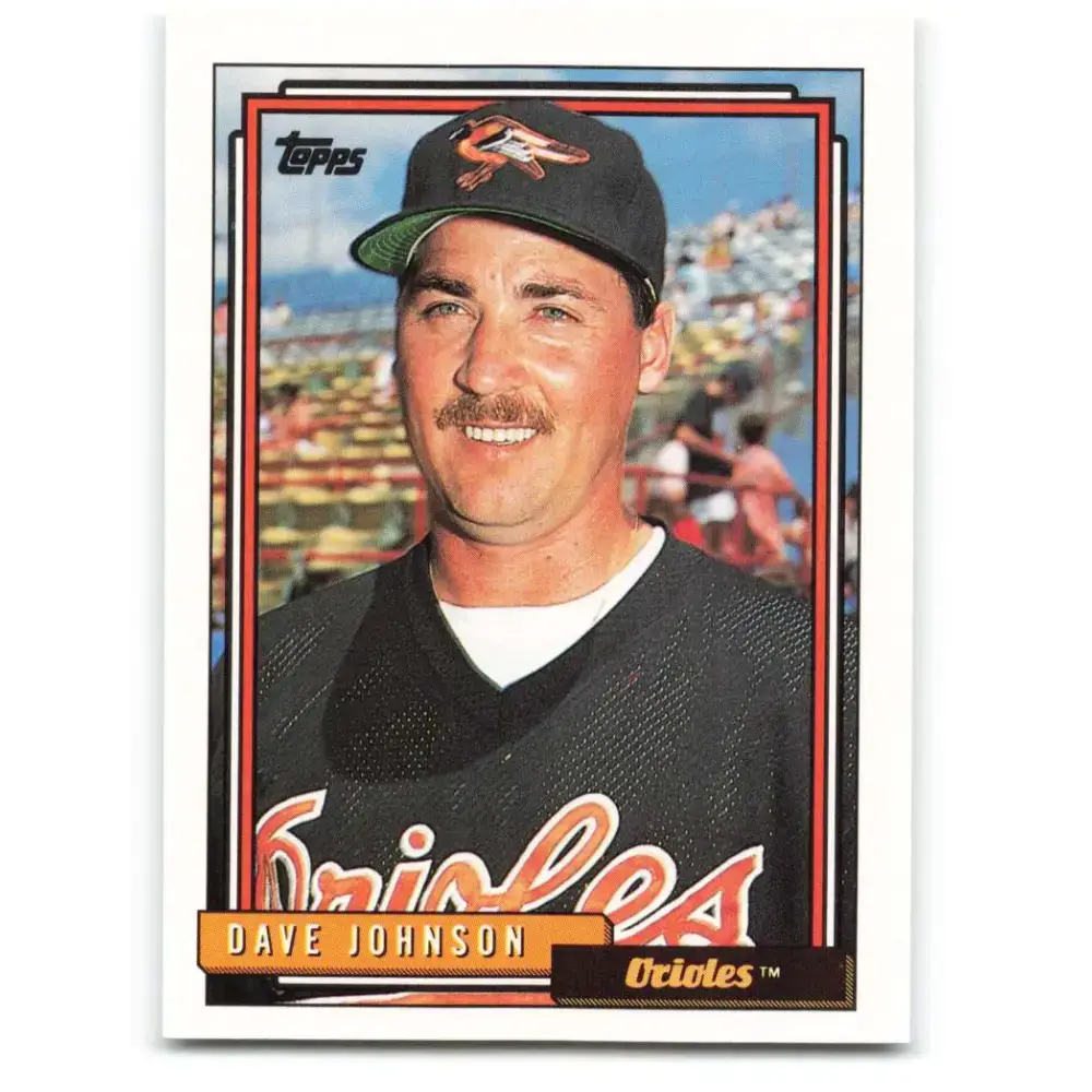 1992 Topps #657 Dave Johnson NM-MT Baltimore Orioles Baseball Card - Baseball Card Single