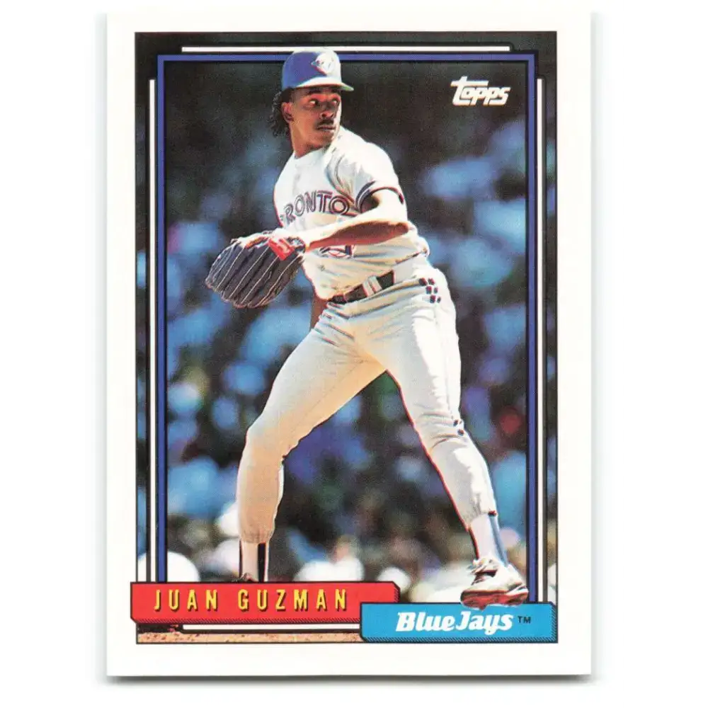 1992 Topps #662 Juan Guzman NM-MT Toronto Blue Jays Baseball Card - Baseball Card Single