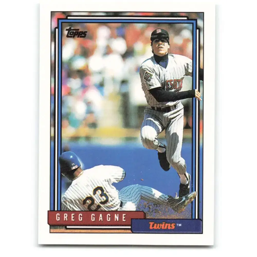 1992 Topps #663 Greg Gagne NM-MT Minnesota Twins Baseball Card - Baseball Card Single