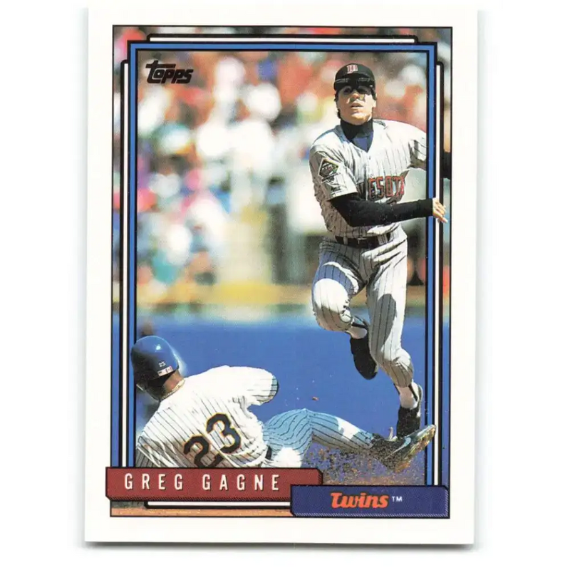 1992 Topps #663 Greg Gagne NM-MT Minnesota Twins Baseball Card - Baseball Card Single