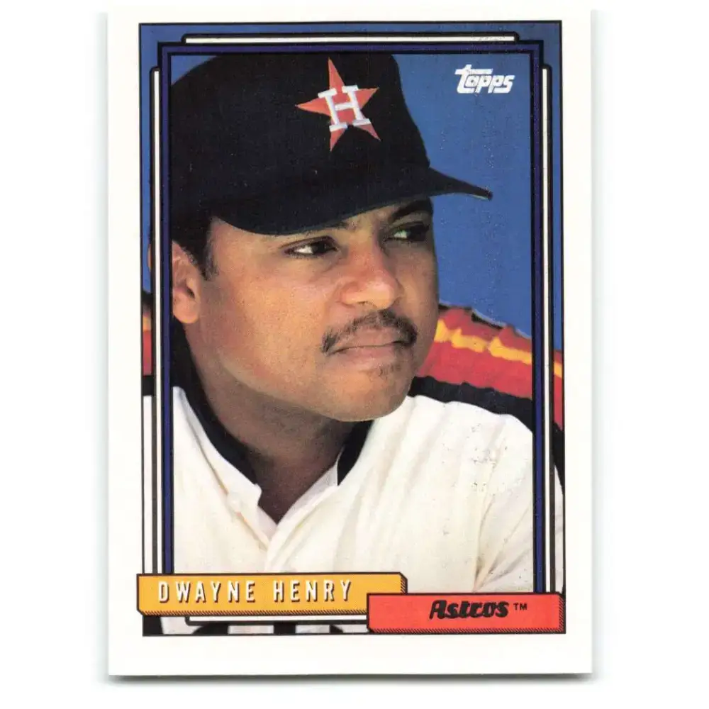 1992 Topps #668 Dwayne Henry NM-MT Houston Astros Baseball Card - Baseball Card Single