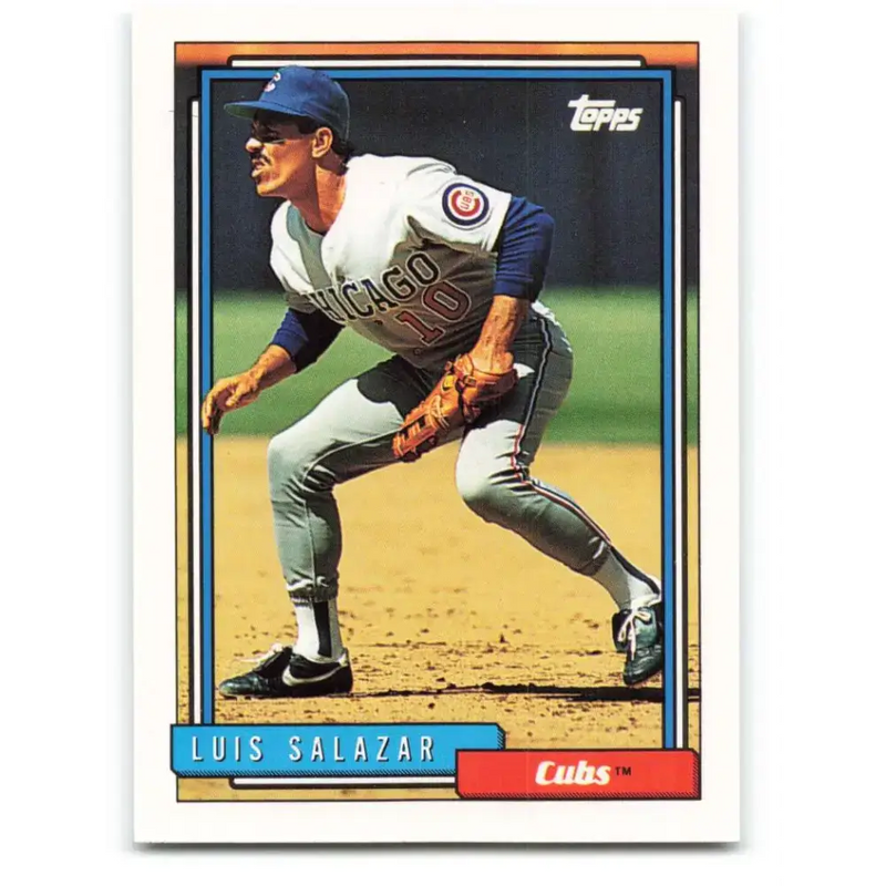 1992 Topps #67 Luis Salazar NM-MT Chicago Cubs Baseball Card - Baseball Card Single