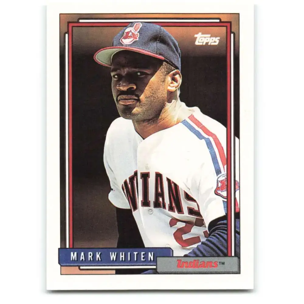 1992 Topps #671 Mark Whiten NM-MT Cleveland Indians Baseball Card - Baseball Card Single