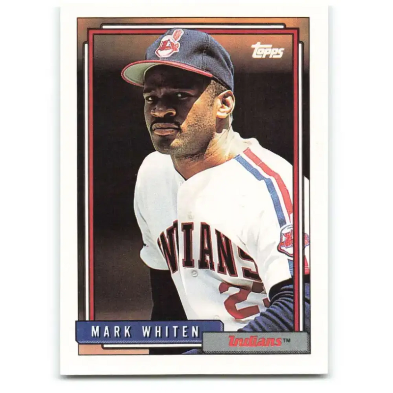 1992 Topps #671 Mark Whiten NM-MT Cleveland Indians Baseball Card - Baseball Card Single