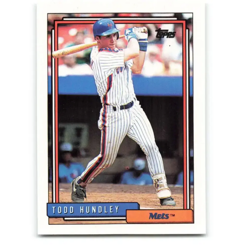 1992 Topps #673 Todd Hundley NM-MT New York Mets Baseball Card - Baseball Card Single