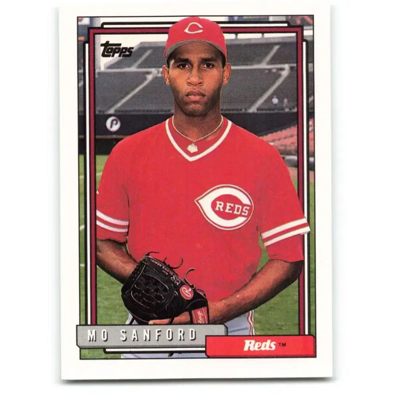 1992 Topps #674 Mo Sanford NM-MT Cincinnati Reds Baseball Card - Baseball Card Single