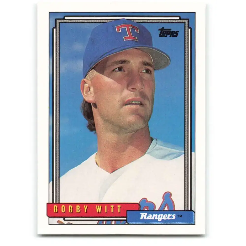 1992 Topps #675 Bobby Witt NM-MT Texas Rangers Baseball Card - Baseball Card Single