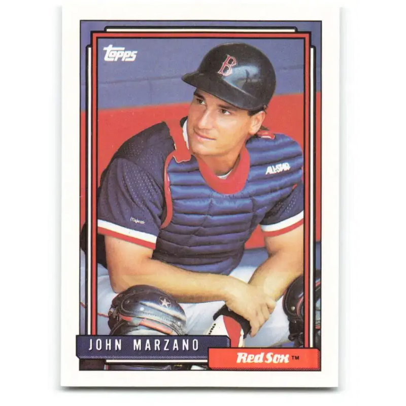 1992 Topps #677 John Marzano NM-MT Boston Red Sox Baseball Card - Baseball Card Single