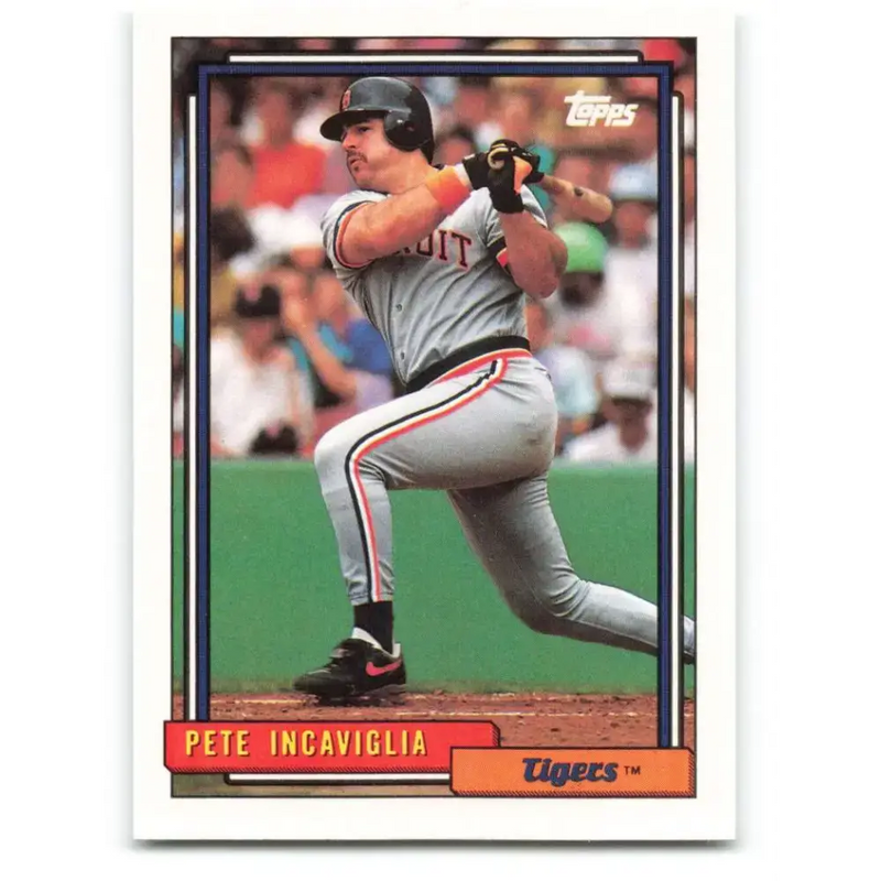 1992 Topps #679 Pete Incaviglia NM-MT Detroit Tigers Baseball Card - Baseball Card Single