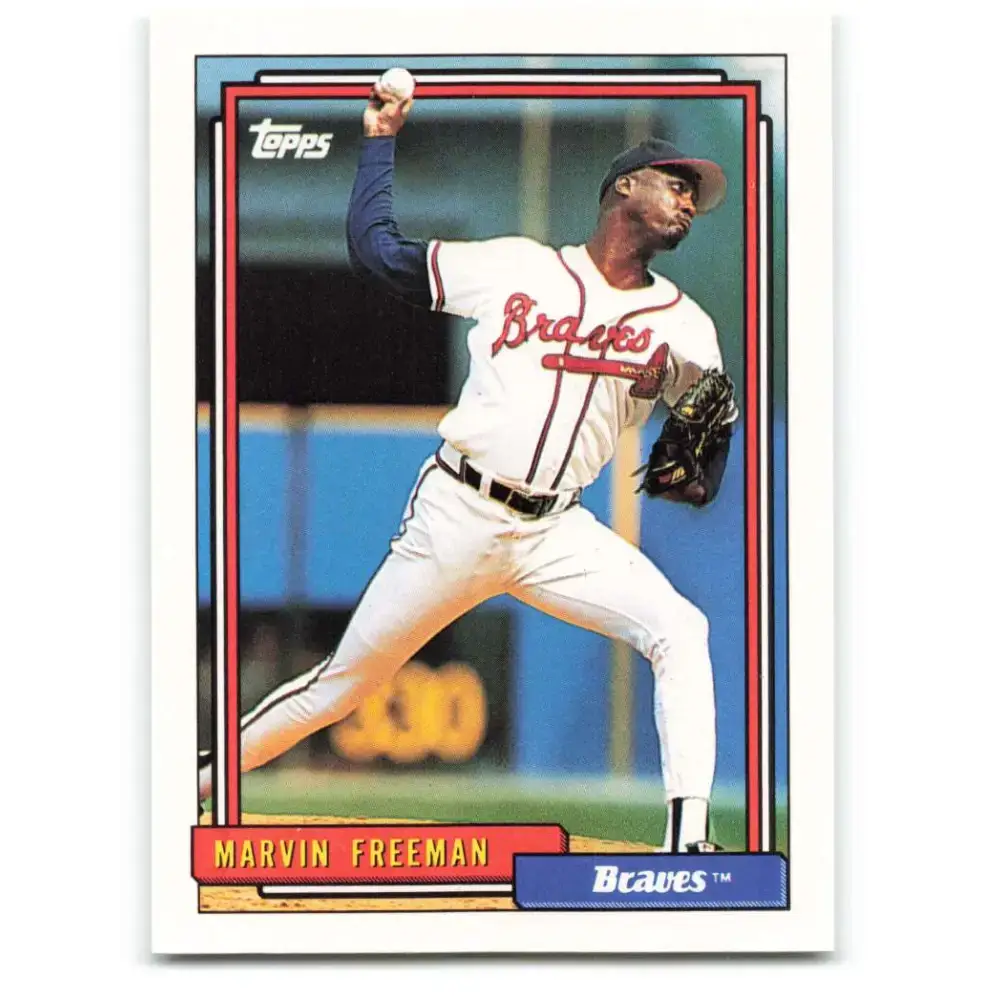 1992 Topps #68 Marvin Freeman NM-MT Atlanta Braves Baseball Card - Baseball Card Single