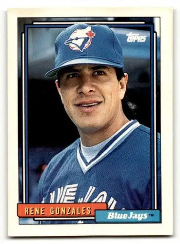 1992 Topps #681 Rene Gonzales Toronto Blue Jays Baseball Cards EX/NM ID:61125 - Baseball Card Single