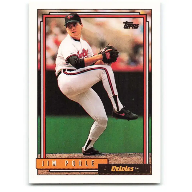 1992 Topps #683 Jim Poole NM-MT Baltimore Orioles Baseball Card - Baseball Card Single