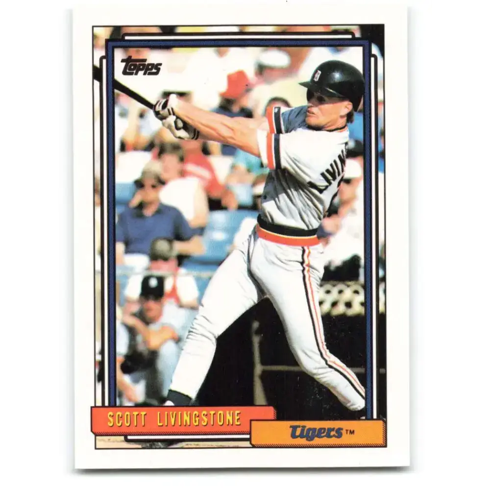 1992 Topps #685 Scott Livingstone NM-MT Detroit Tigers Baseball Card