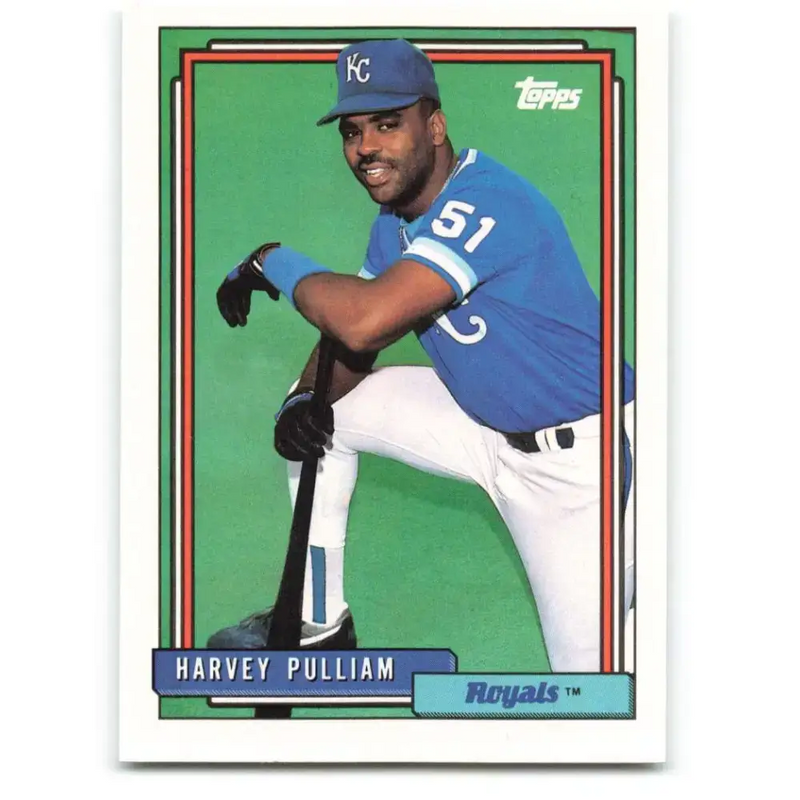 1992 Topps #687 Harvey Pulliam NM-MT Kansas City Royals Baseball Card - Baseball Card Single