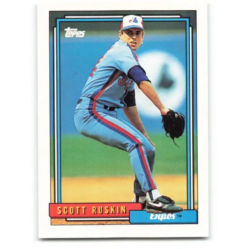 1992 Topps #692 Scott Ruskin NM-MT Montreal Expos Baseball Card - Baseball Card Single