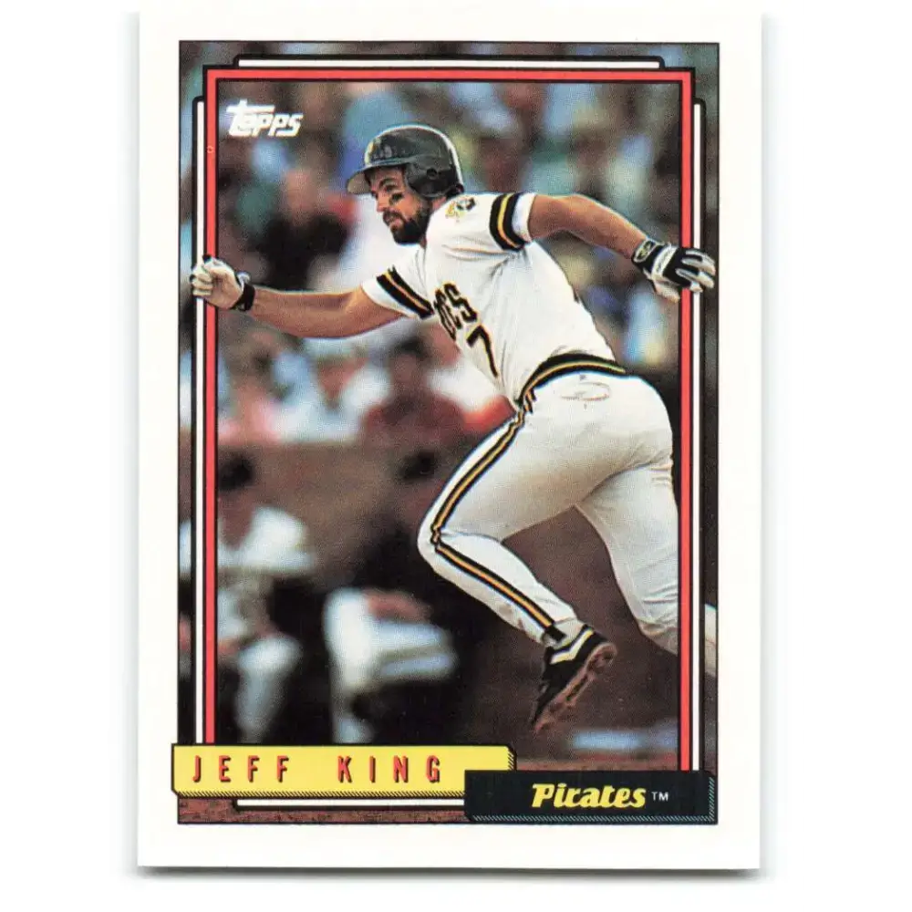 1992 Topps #693 Jeff King EX Excellent Pittsburgh Pirates Baseball Card - Baseball Card