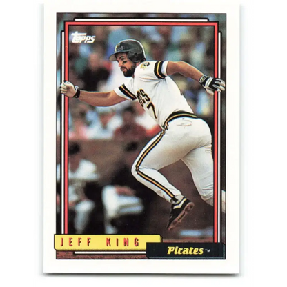 1992 Topps #693 Jeff King EX Excellent Pittsburgh Pirates Baseball Card - Baseball Card