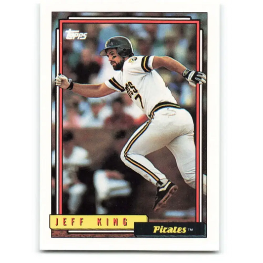 1992 Topps #693 Jeff King EX Excellent Pittsburgh Pirates Baseball Card - Baseball Card