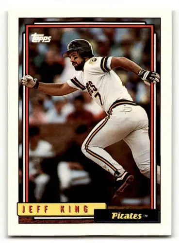 1992 Topps #693 Jeff King Pittsburgh Pirates Baseball Cards EX/NM ID:55877 - Baseball Card Single