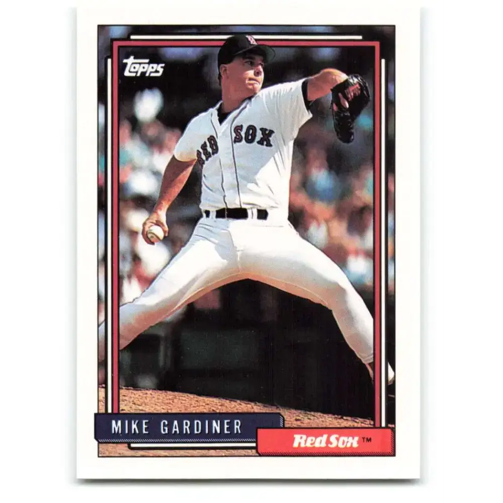 1992 Topps #694 Mike Gardiner NM-MT Boston Red Sox Baseball Card - Baseball Card Single