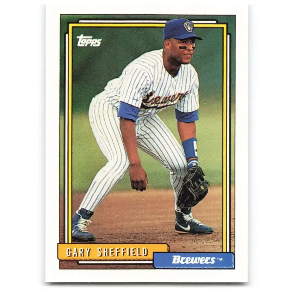 1992 Topps #695 Gary Sheffield NM-MT Milwaukee Brewers Baseball Card - Baseball Card Single