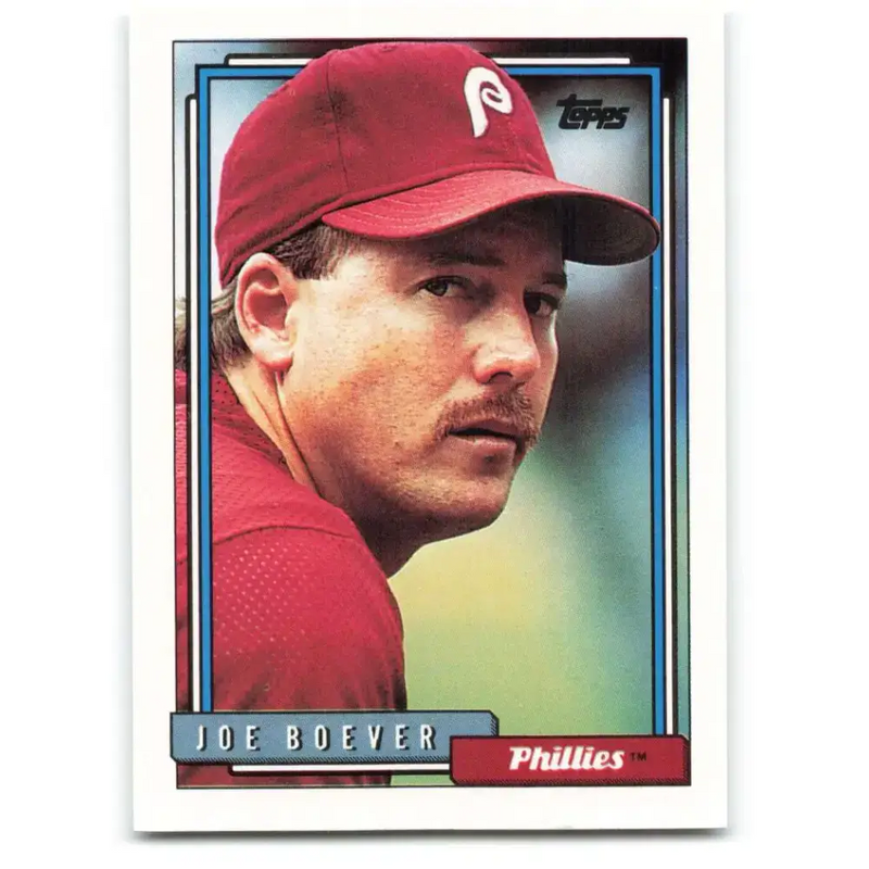 1992 Topps #696 Joe Boever NM-MT Philadelphia Phillies Baseball Card - Baseball Card Single