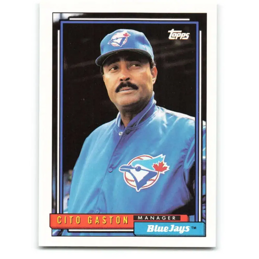 1992 Topps #699 Cito Gaston NM-MT Toronto Blue Jays Baseball Card