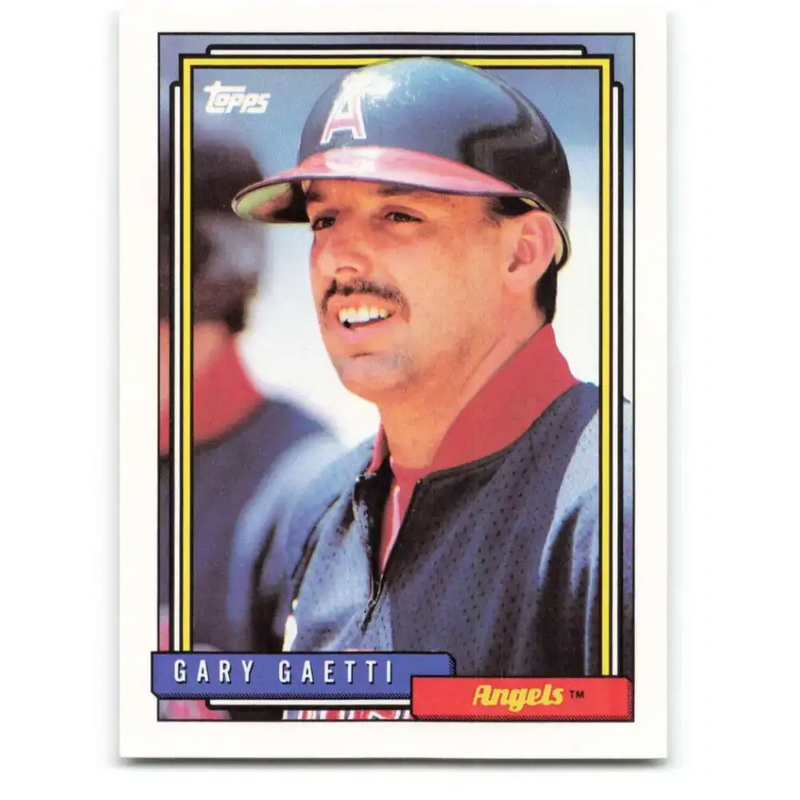 1992 Topps #70 Gary Gaetti NM-MT California Angels Baseball Card - Baseball Card Single