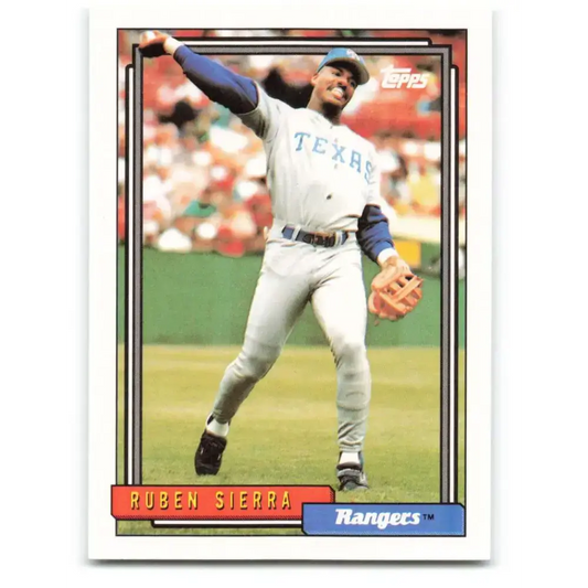 1992 Topps #700 Ruben Sierra NM-MT Texas Rangers Baseball Card - Baseball Card Single