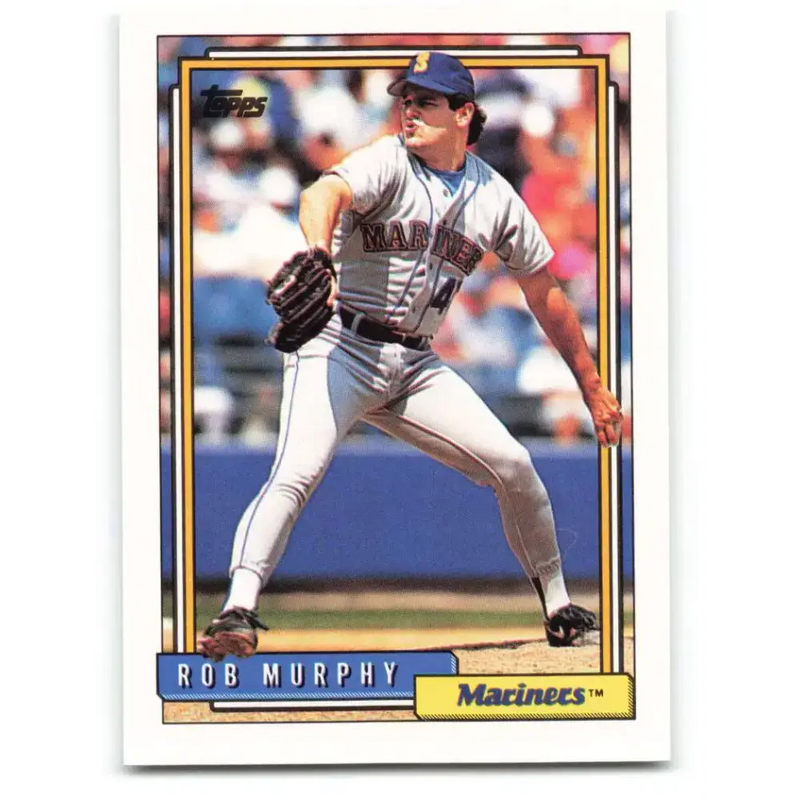 1992 Topps #706 Rob Murphy NM-MT Seattle Mariners Baseball Card - Baseball Card Single