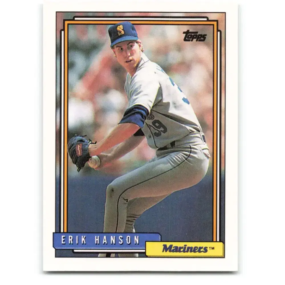 1992 Topps #71 Erik Hanson NM-MT Seattle Mariners Baseball Card - Baseball Card Single