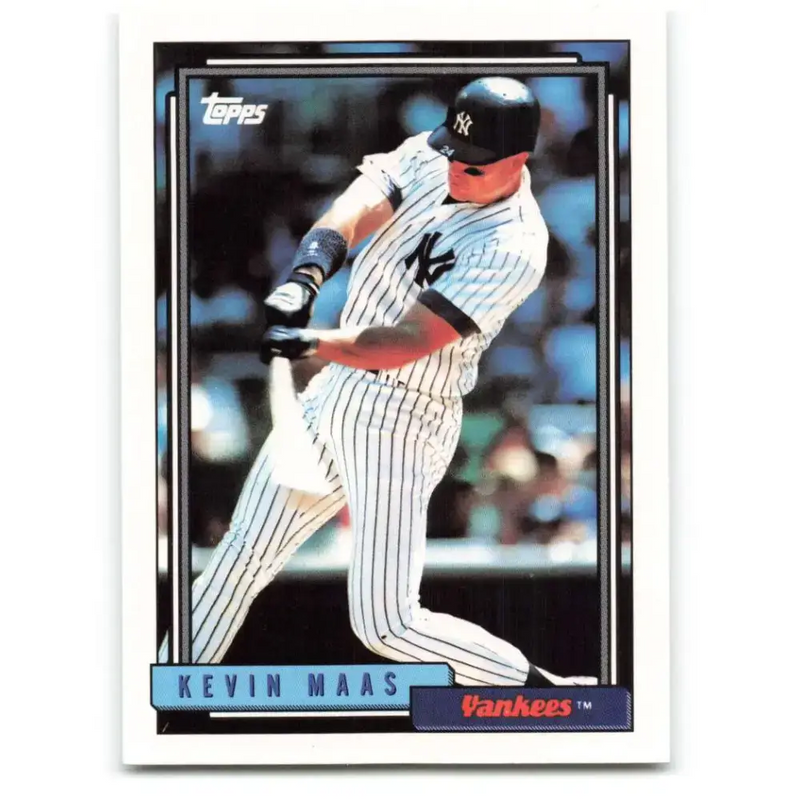 1992 Topps #710 Kevin Maas NM-MT New York Yankees Baseball Card - Baseball Card Single