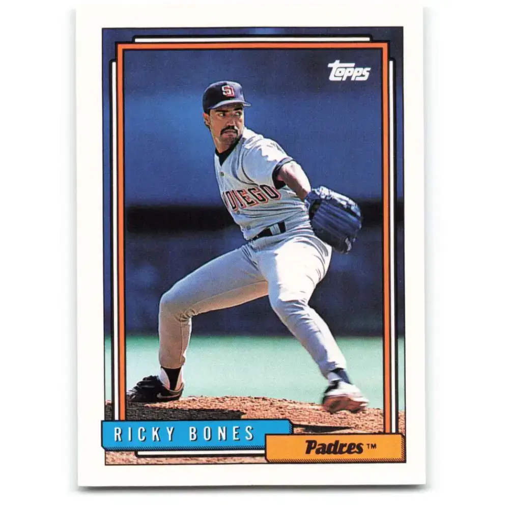 1992 Topps #711 Ricky Bones NM-MT San Diego Padres Baseball Card - Baseball Card Single