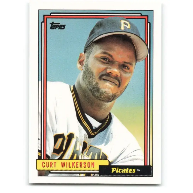 1992 Topps #712 Curtis Wilkerson NM-MT Pittsburgh Pirates Baseball Card - Baseball Card Single