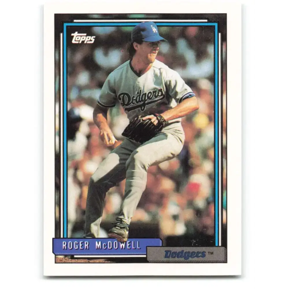 1992 Topps #713 Roger McDowell NM-MT Los Angeles Dodgers Baseball Card - Baseball Card Single