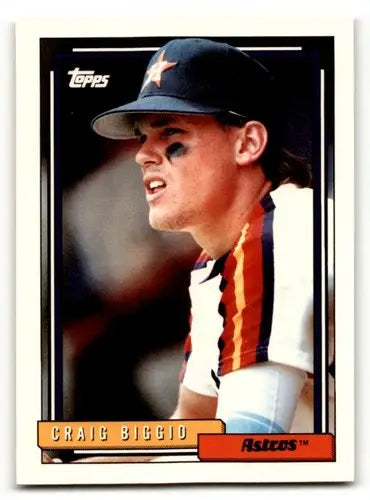 1992 Topps #715 Craig Biggio Houston Astros Baseball Cards EX/NM ID:55821 - Baseball Card Single