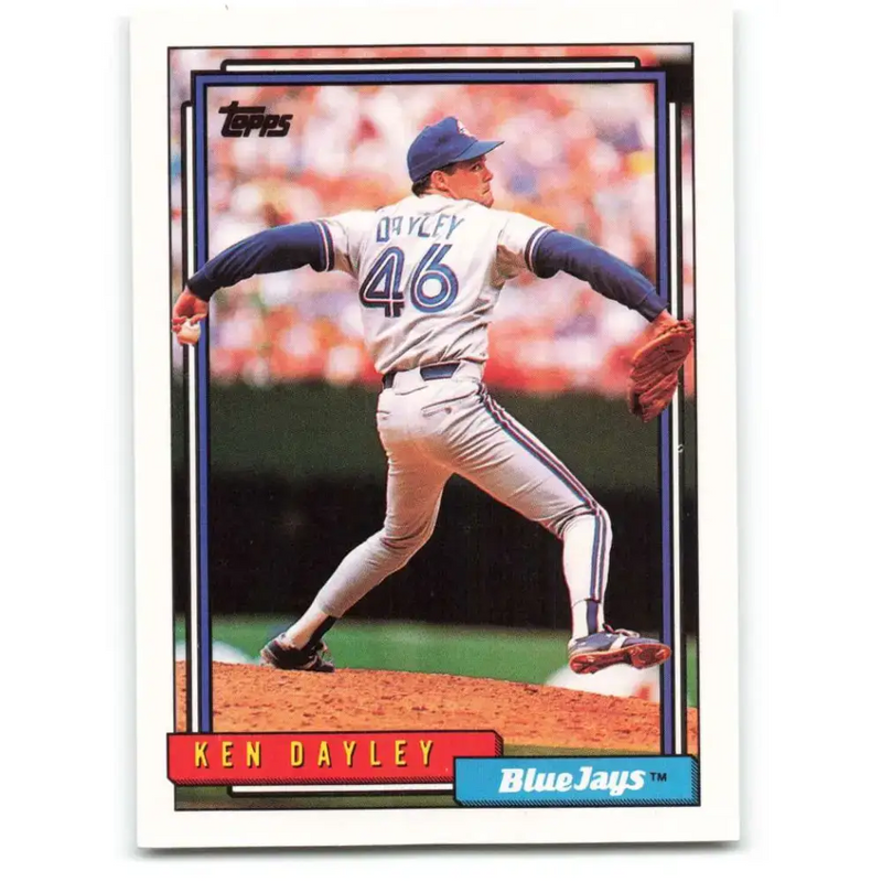 1992 Topps #717 Ken Dayley NM-MT Toronto Blue Jays Baseball Card - Baseball Card Single