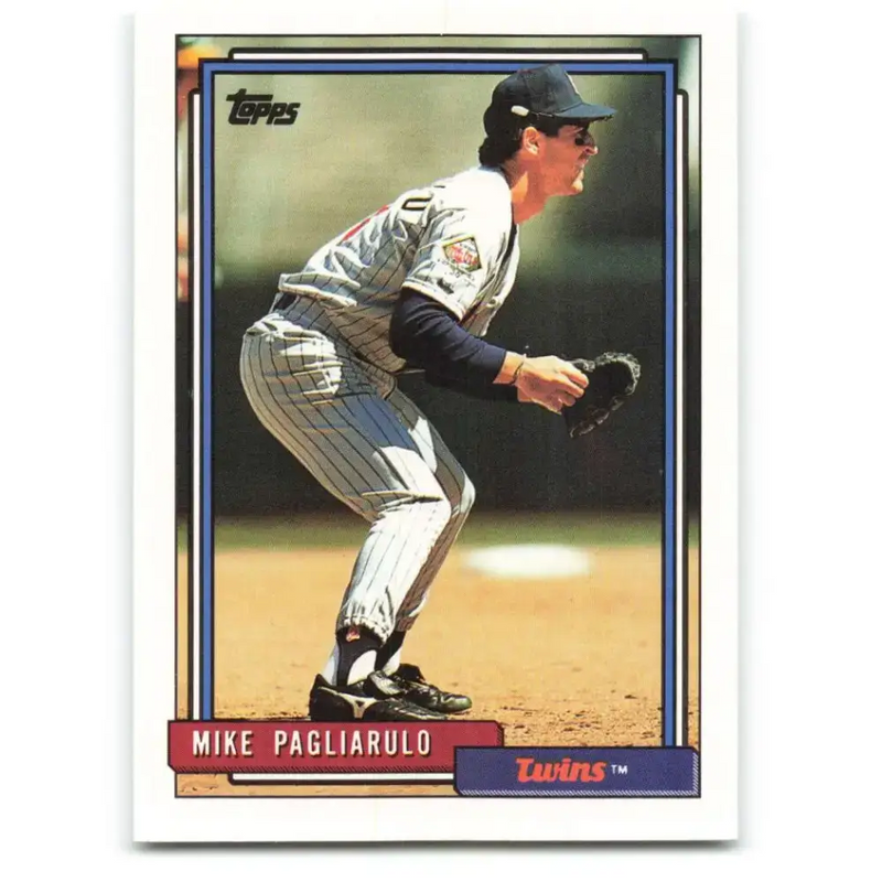 1992 Topps #721 Mike Pagliarulo NM-MT Minnesota Twins Baseball Card - Baseball Card Single
